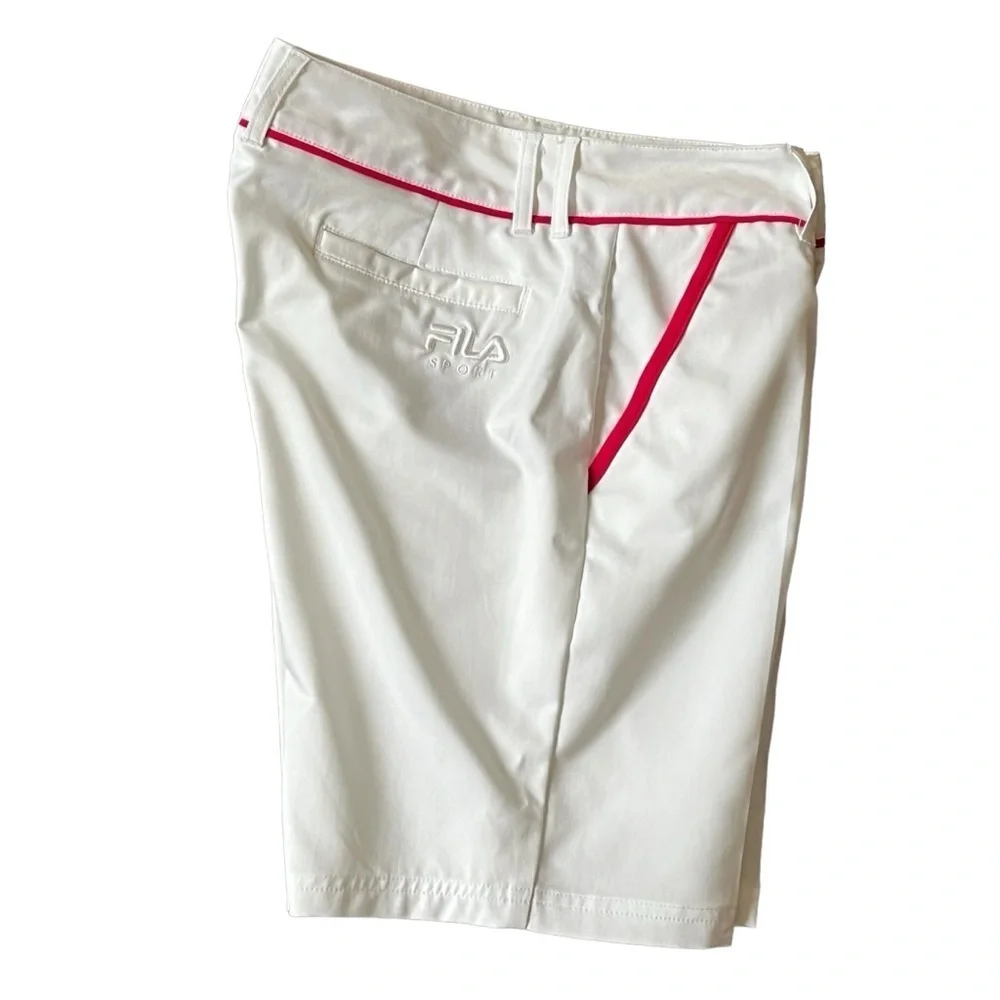 Fila Sport Golf Shorts White & Pink Women's Size 6